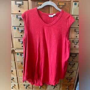 WILT red asymmetrical loose fit tank